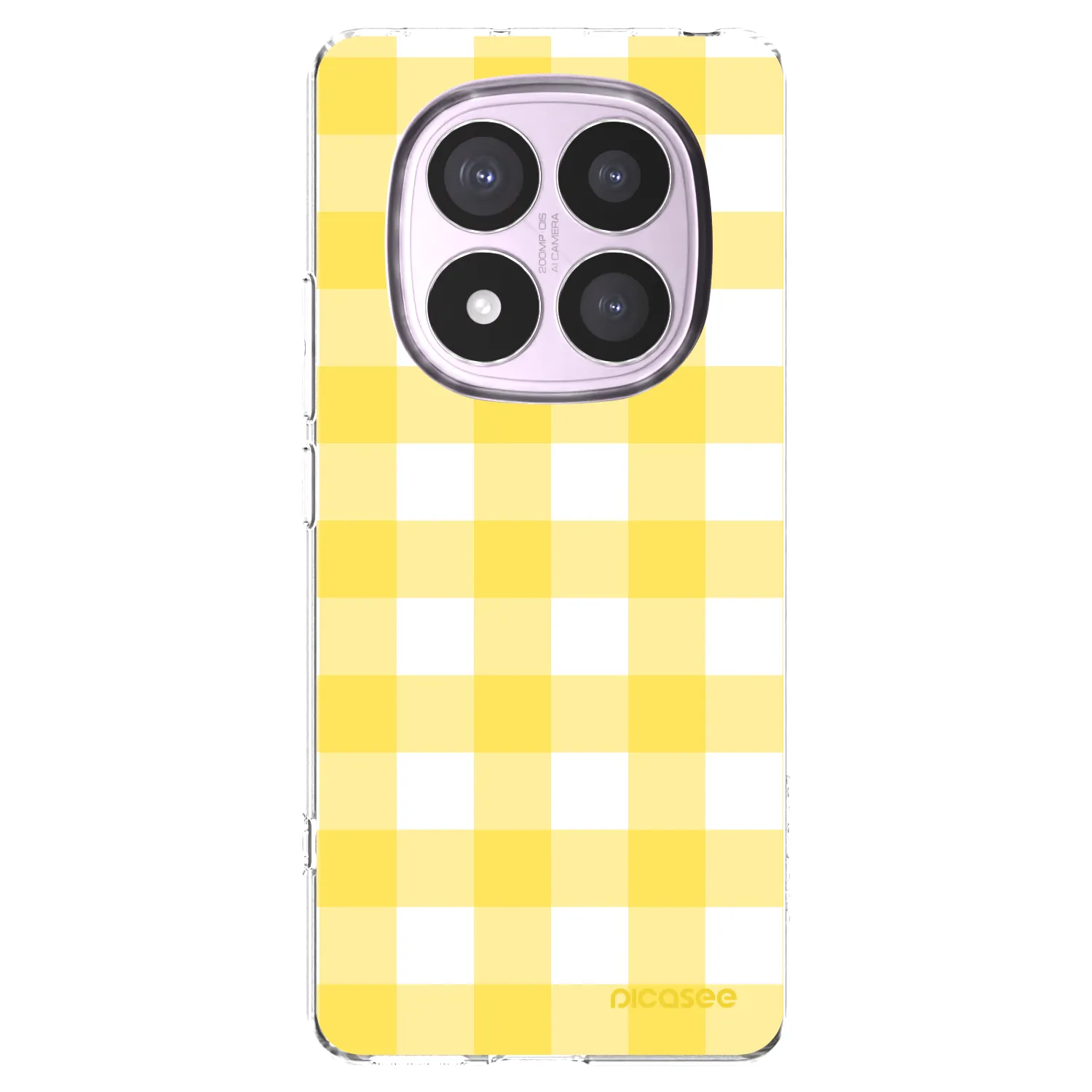 Picasee átlátszó szilikon tok az alábbi mobiltelefonokra Xiaomi Redmi Note 14 Pro 5G - Gride lemon