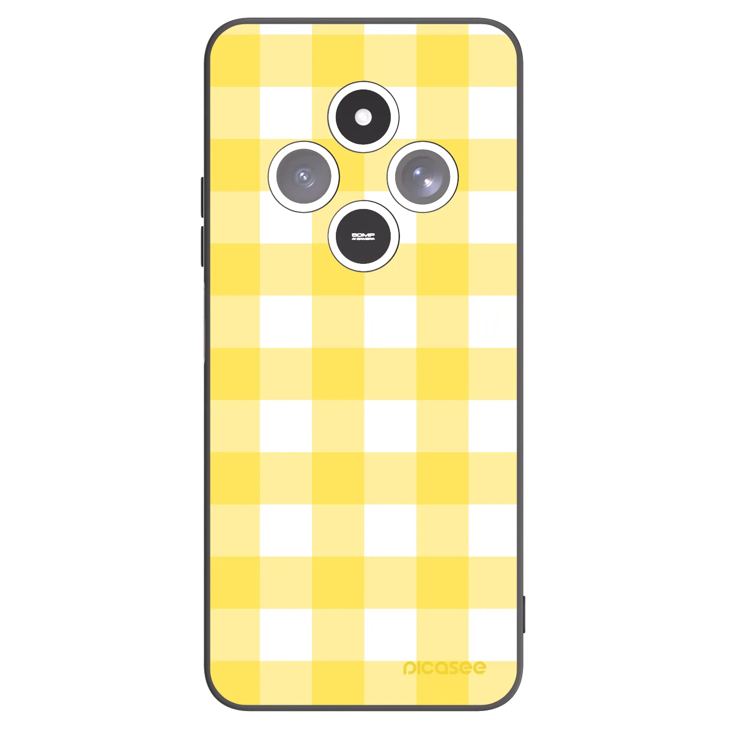 Picasee fekete szilikon tok az alábbi mobiltelefonokra Xiaomi Redmi 14C - Gride lemon