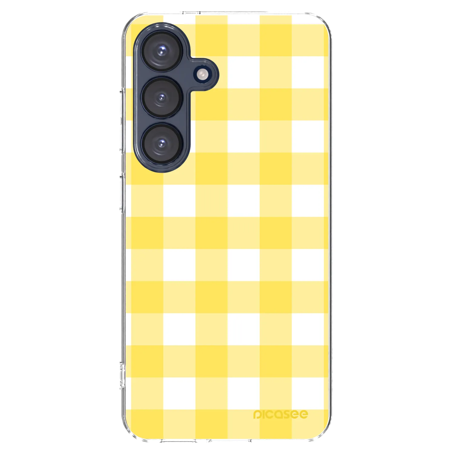 Picasee átlátszó szilikon tok az alábbi mobiltelefonokra Samsung Galaxy S25 5G - Gride lemon