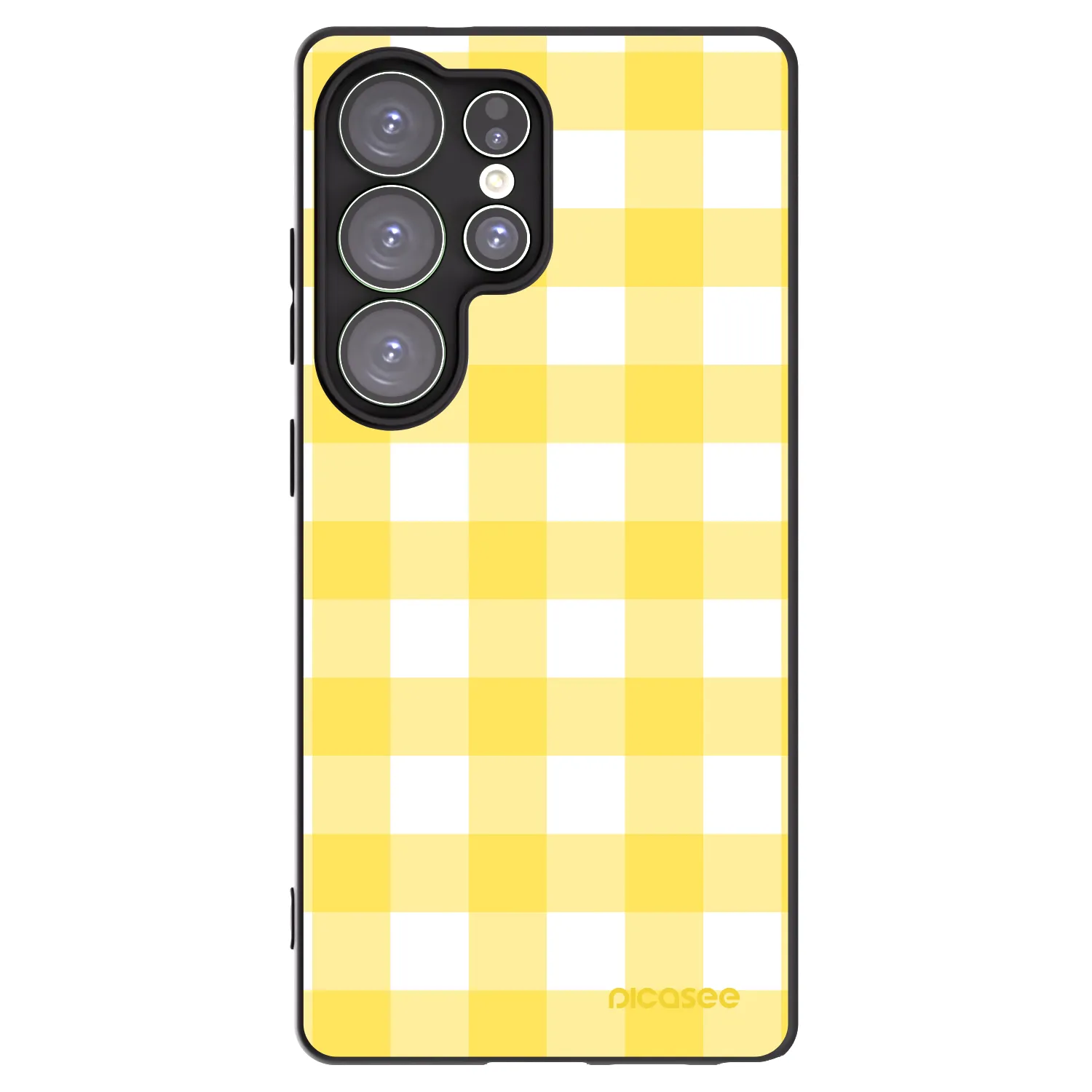 Picasee fekete szilikon tok az alábbi mobiltelefonokra Samsung Galaxy S25 Ultra 5G - Gride lemon