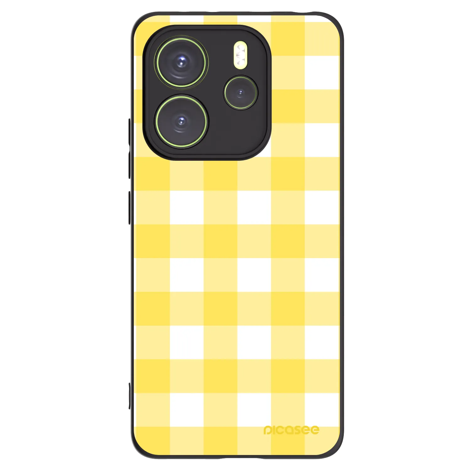 Picasee fekete szilikon tok az alábbi mobiltelefonokra Xiaomi Redmi Note 14 4G - Gride lemon