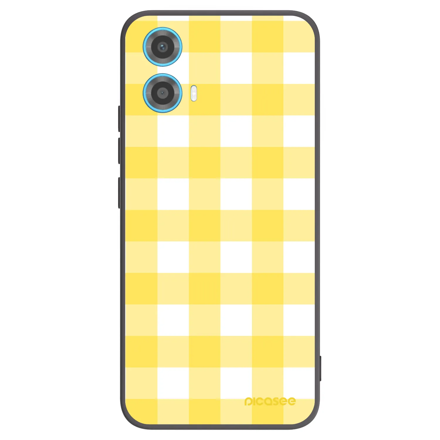 Picasee fekete szilikon tok az alábbi mobiltelefonokra Motorola Moto G34 5G - Gride lemon
