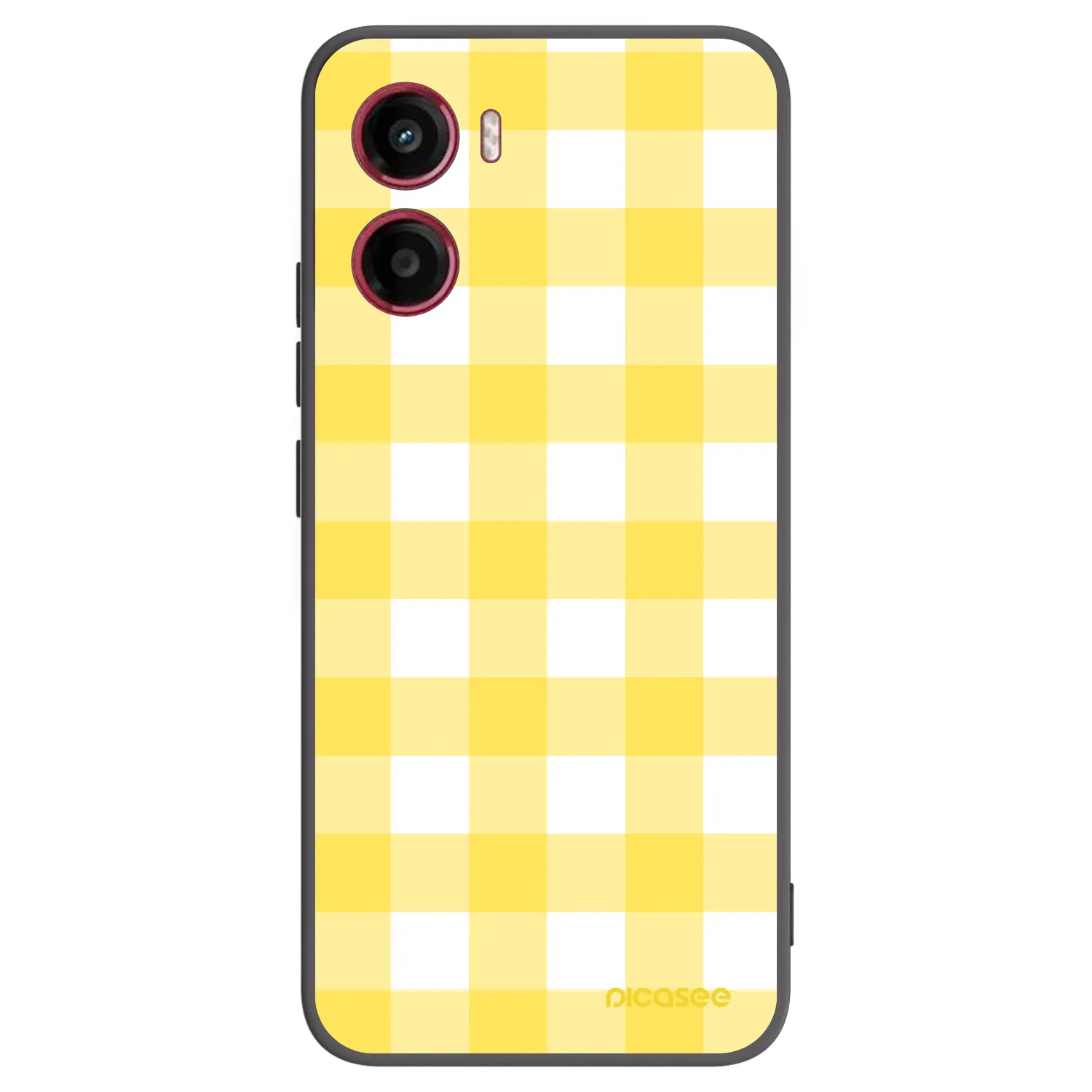 Picasee fekete szilikon tok az alábbi mobiltelefonokra Motorola Moto G05 - Gride lemon