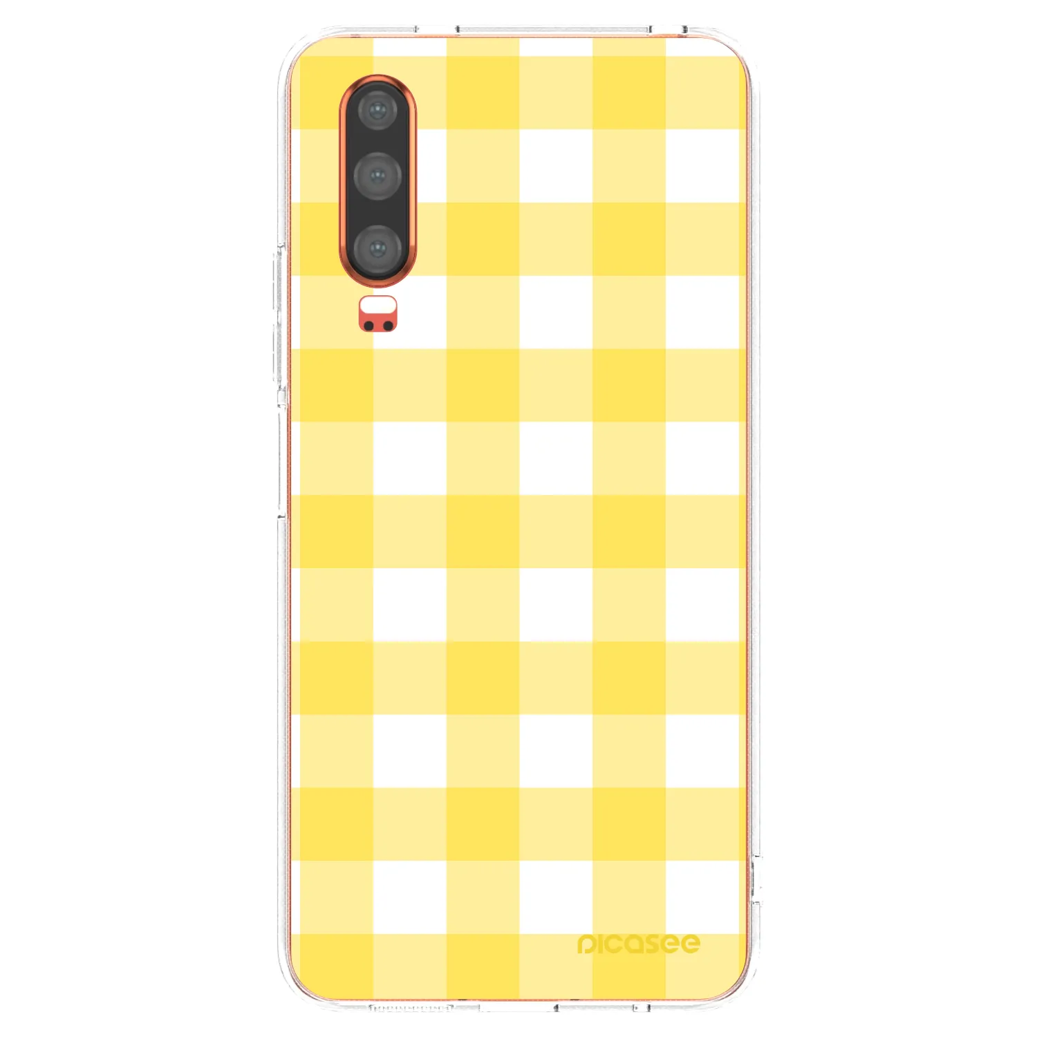 Picasee átlátszó szilikon tok az alábbi mobiltelefonokra Huawei P30 - Gride lemon