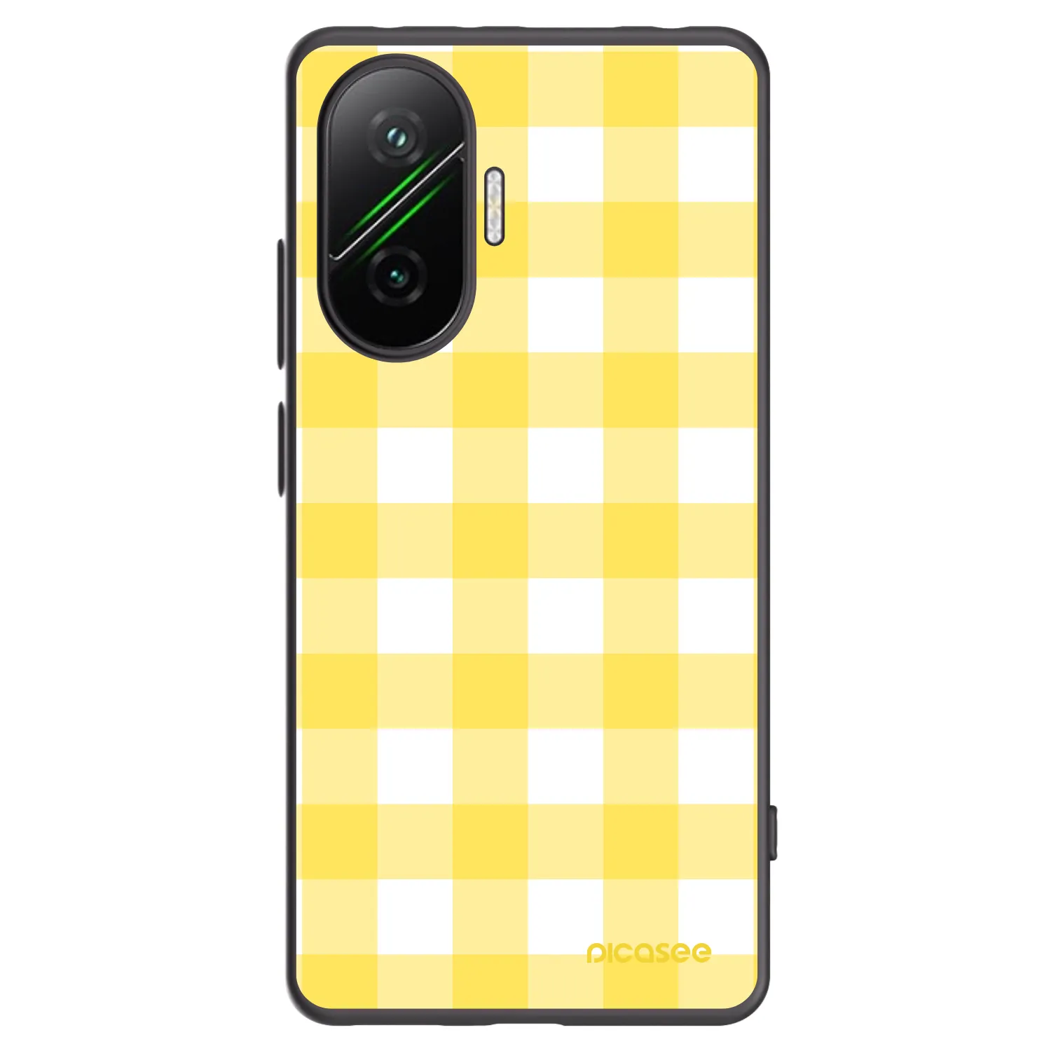 Picasee fekete szilikon tok az alábbi mobiltelefonokra Xiaomi Poco F7 5G - Gride lemon