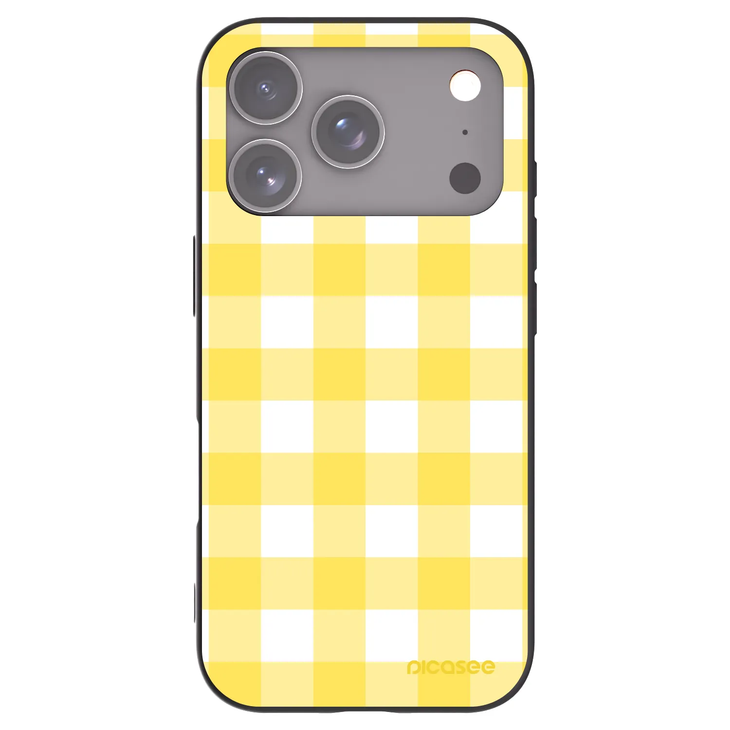 Picasee fekete szilikon tok az alábbi mobiltelefonokra Apple iPhone 17 Pro - Gride lemon