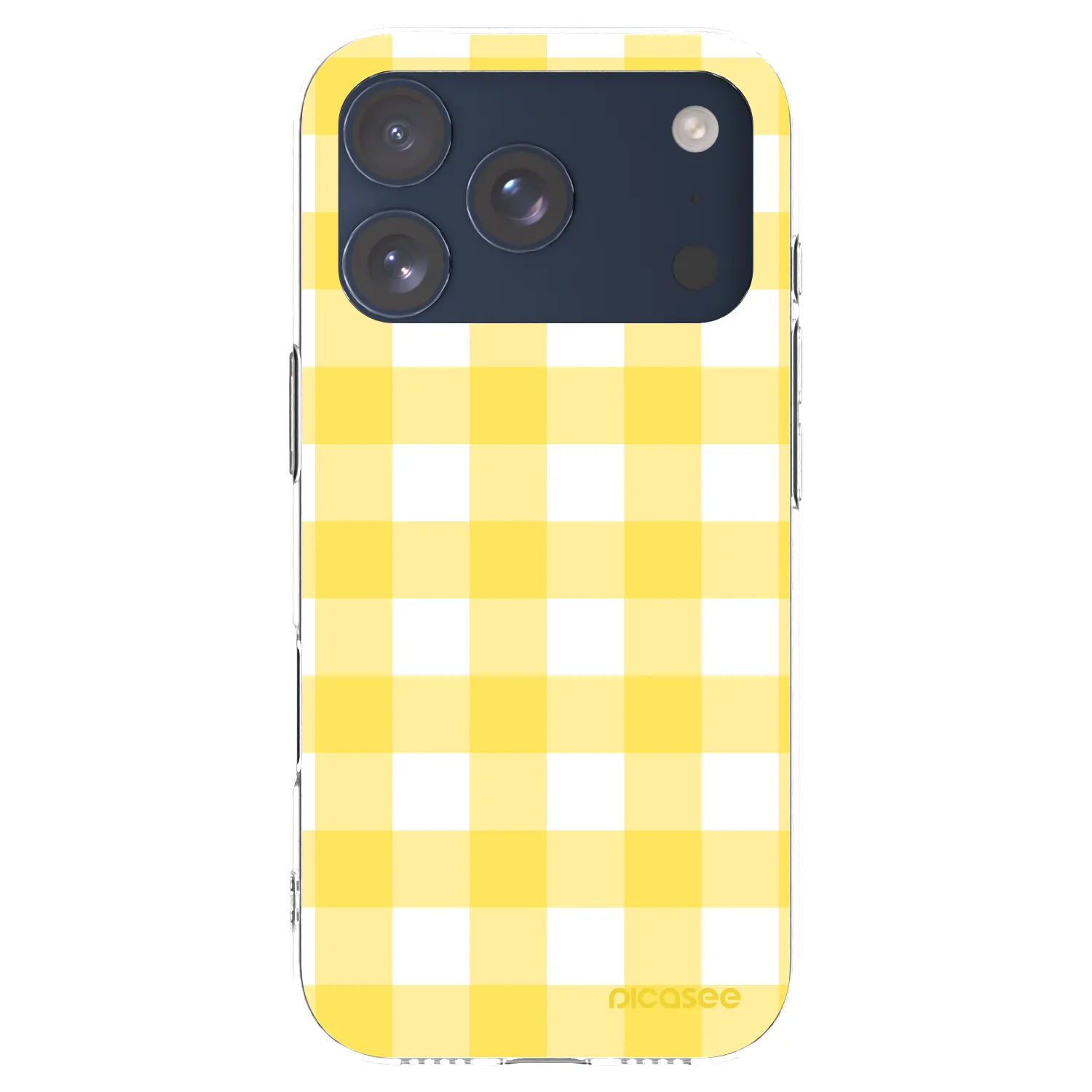 Picasee átlátszó szilikon tok az alábbi mobiltelefonokra Apple iPhone 17 Pro - Gride lemon