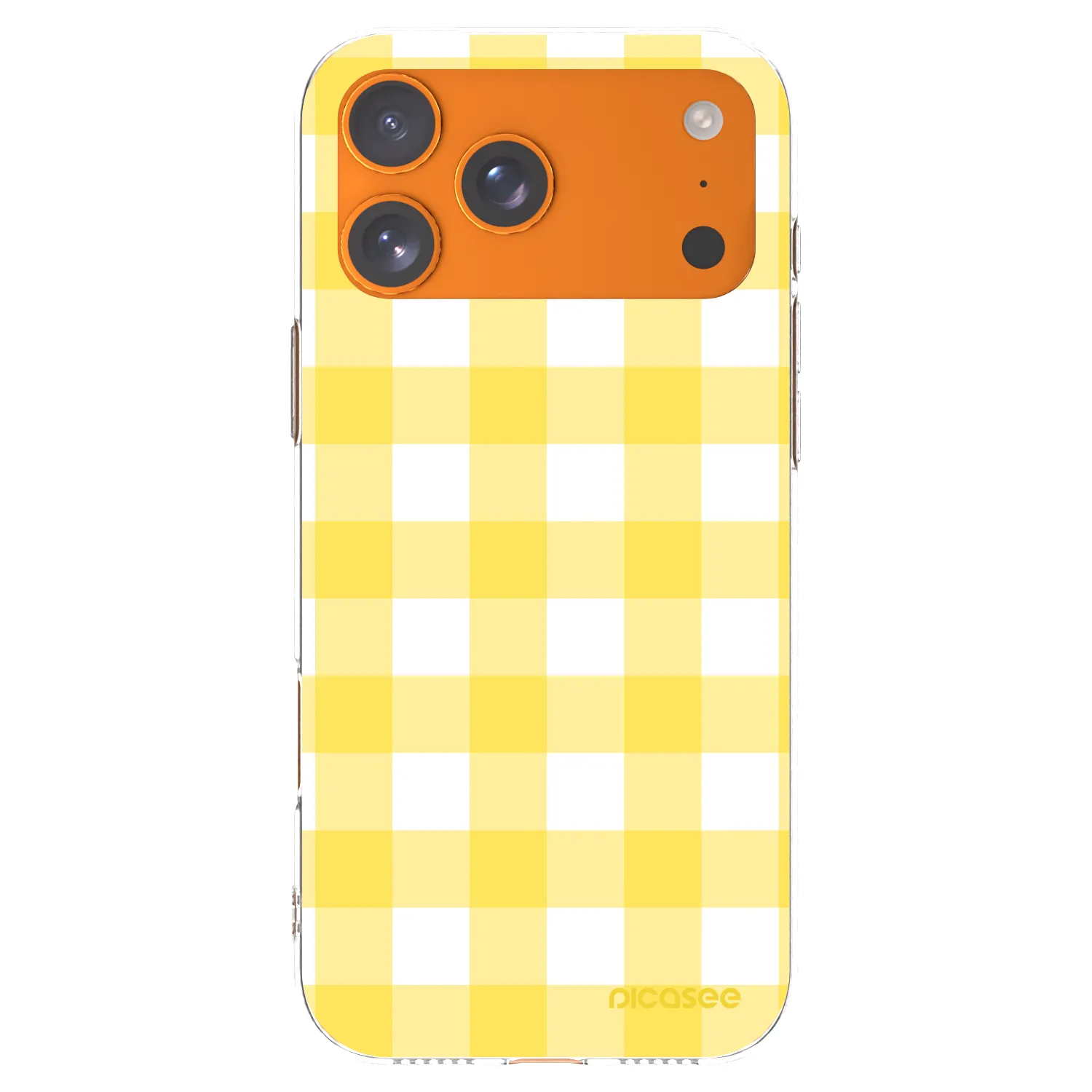 Picasee átlátszó szilikon tok az alábbi mobiltelefonokra Apple iPhone 17 Pro Max - Gride lemon