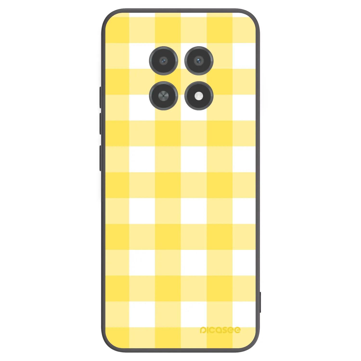 Picasee fekete szilikon tok az alábbi mobiltelefonokra Realme 12X - Gride lemon