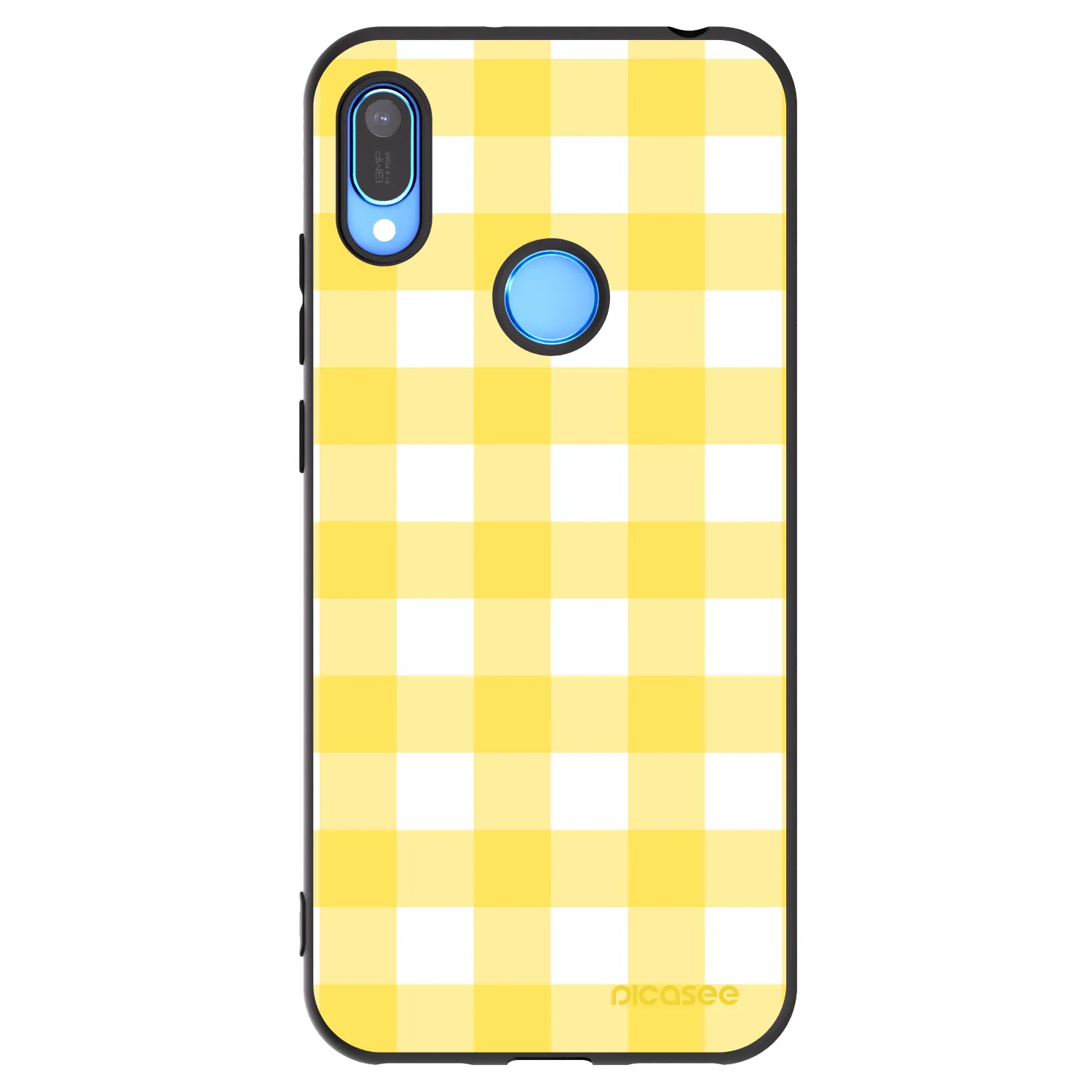 Picasee fekete szilikon tok az alábbi mobiltelefonokra Huawei Y6 2019 - Gride lemon