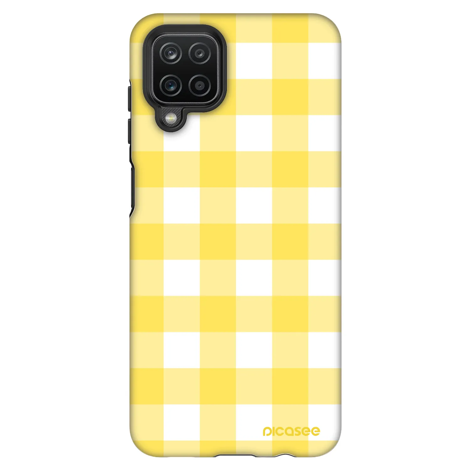 Picasee Fashion Case Samsung Galaxy A12 A125F - Gride lemon