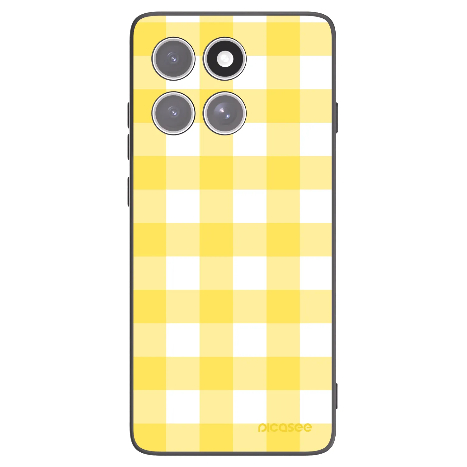 Picasee fekete szilikon tok az alábbi mobiltelefonokra Motorola Edge 60 Pro - Gride lemon