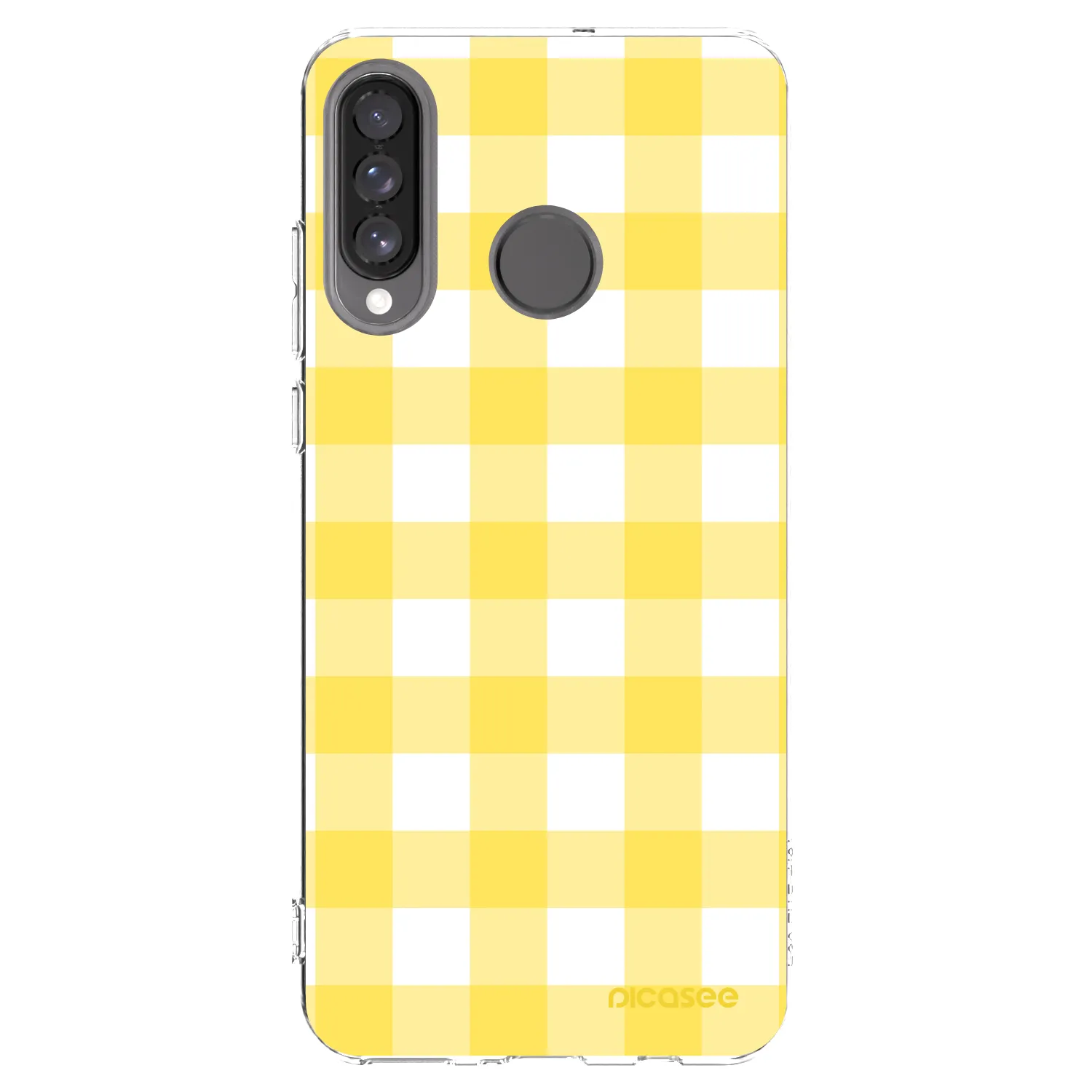 Picasee átlátszó szilikon tok az alábbi mobiltelefonokra Huawei P30 Lite - Gride lemon