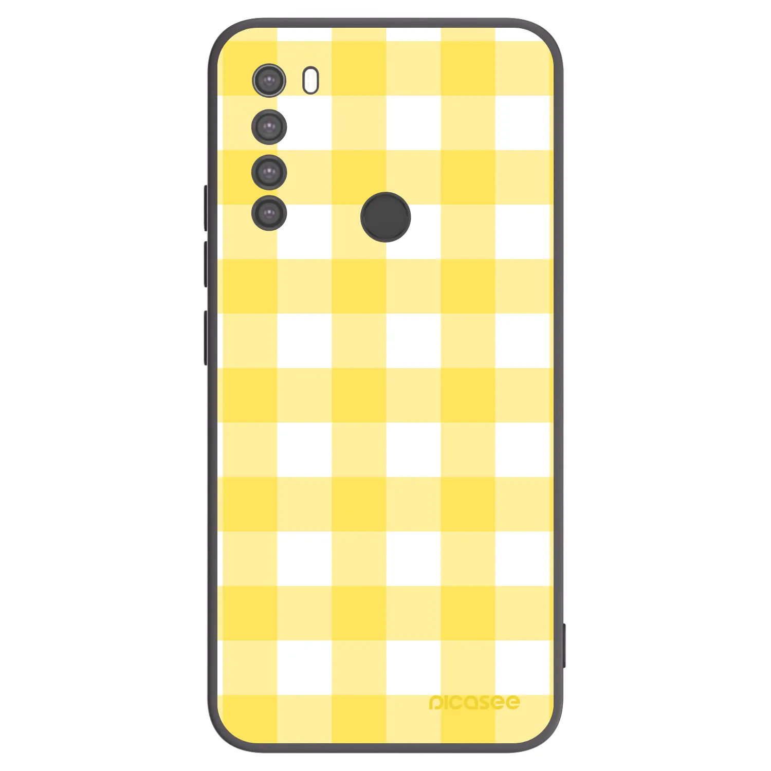 Picasee fekete szilikon tok az alábbi mobiltelefonokra Xiaomi Redmi Note 8 - Gride lemon