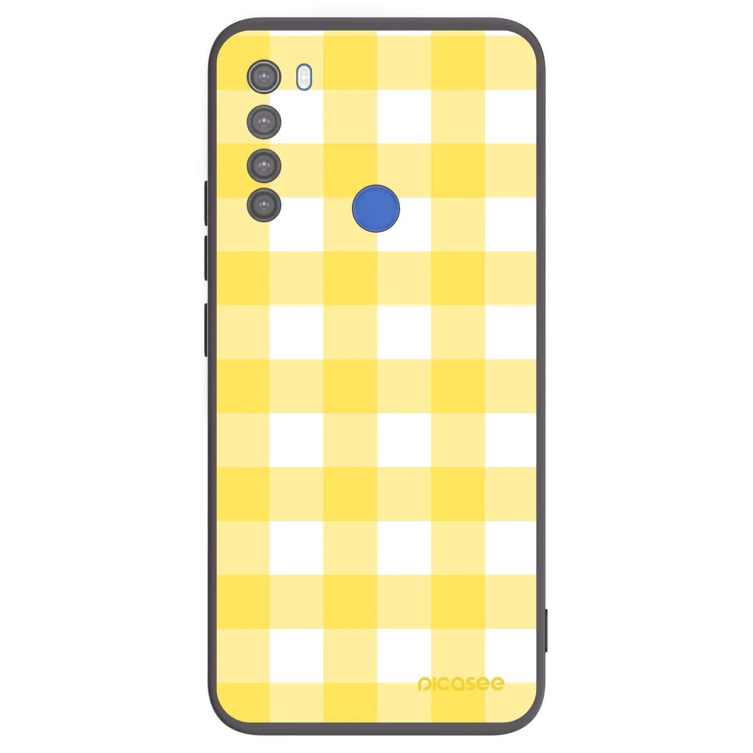 Picasee fekete szilikon tok az alábbi mobiltelefonokra Xiaomi Redmi Note 8T - Gride lemon