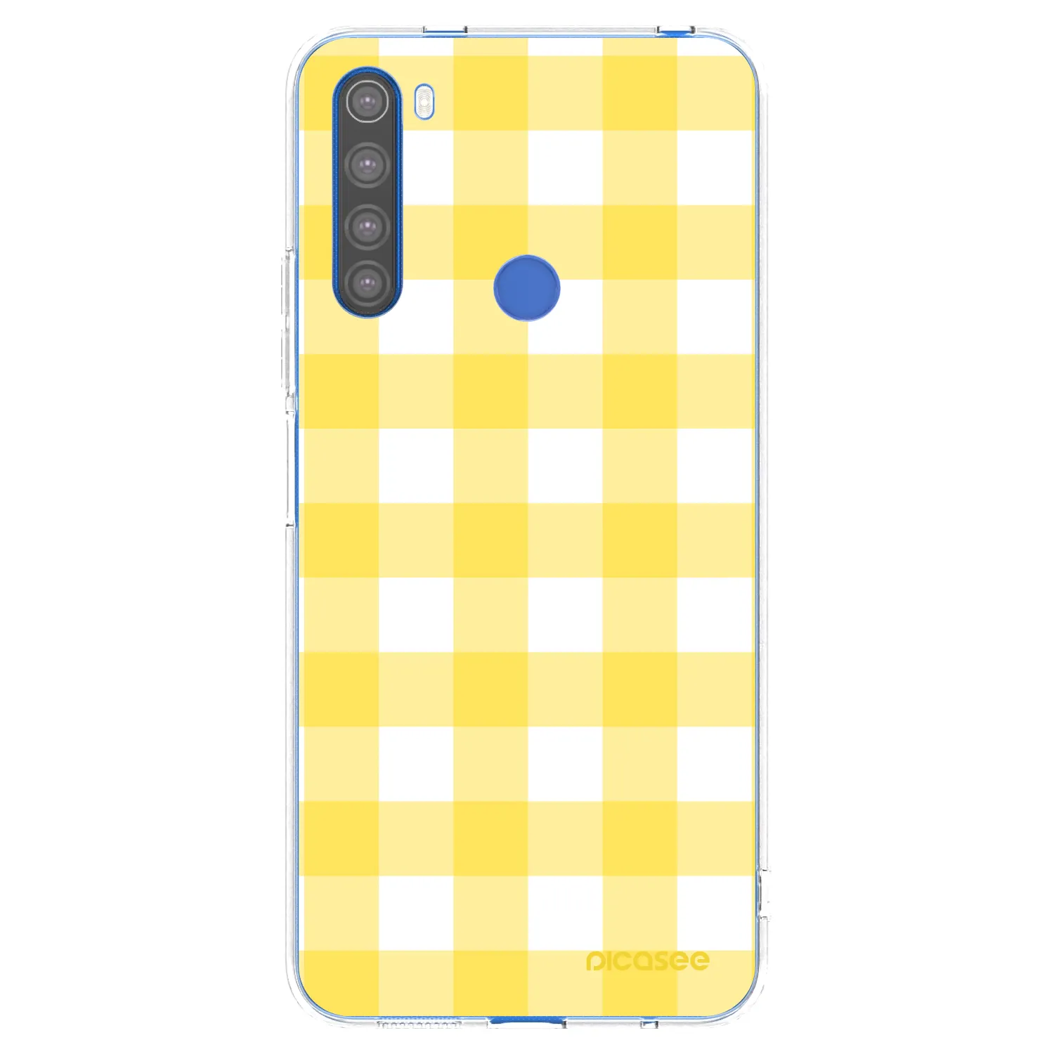 Picasee átlátszó szilikon tok az alábbi mobiltelefonokra Xiaomi Redmi Note 8T - Gride lemon