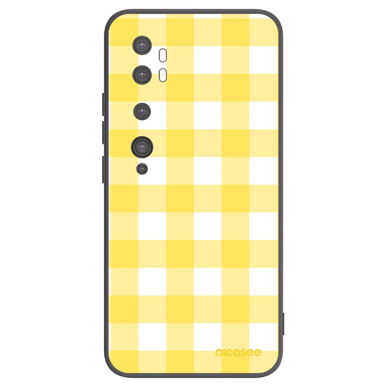 Picasee fekete szilikon tok az alábbi mobiltelefonokra Xiaomi Mi Note 10 (Pro) - Gride lemon