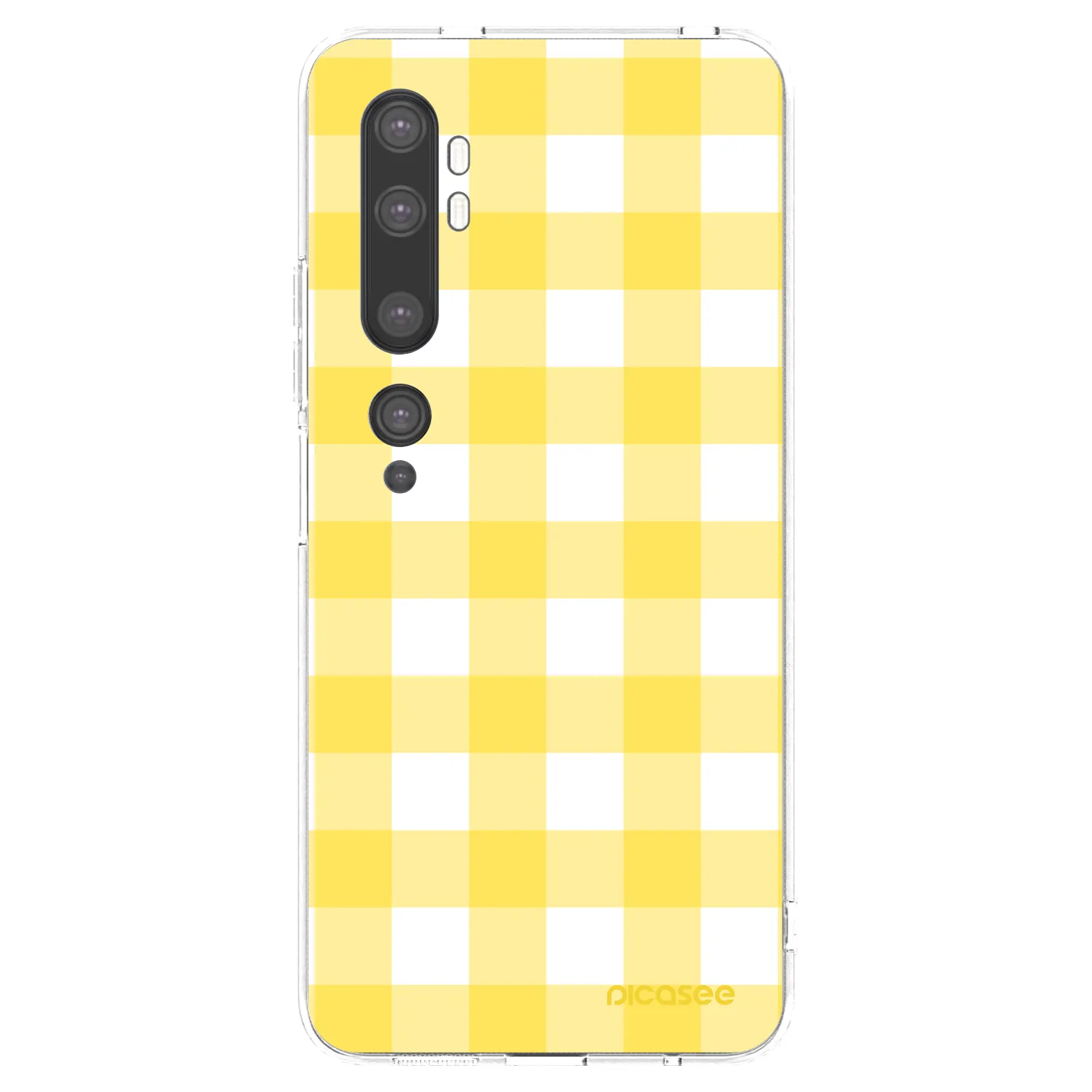 Picasee átlátszó szilikon tok az alábbi mobiltelefonokra Xiaomi Mi Note 10 (Pro) - Gride lemon