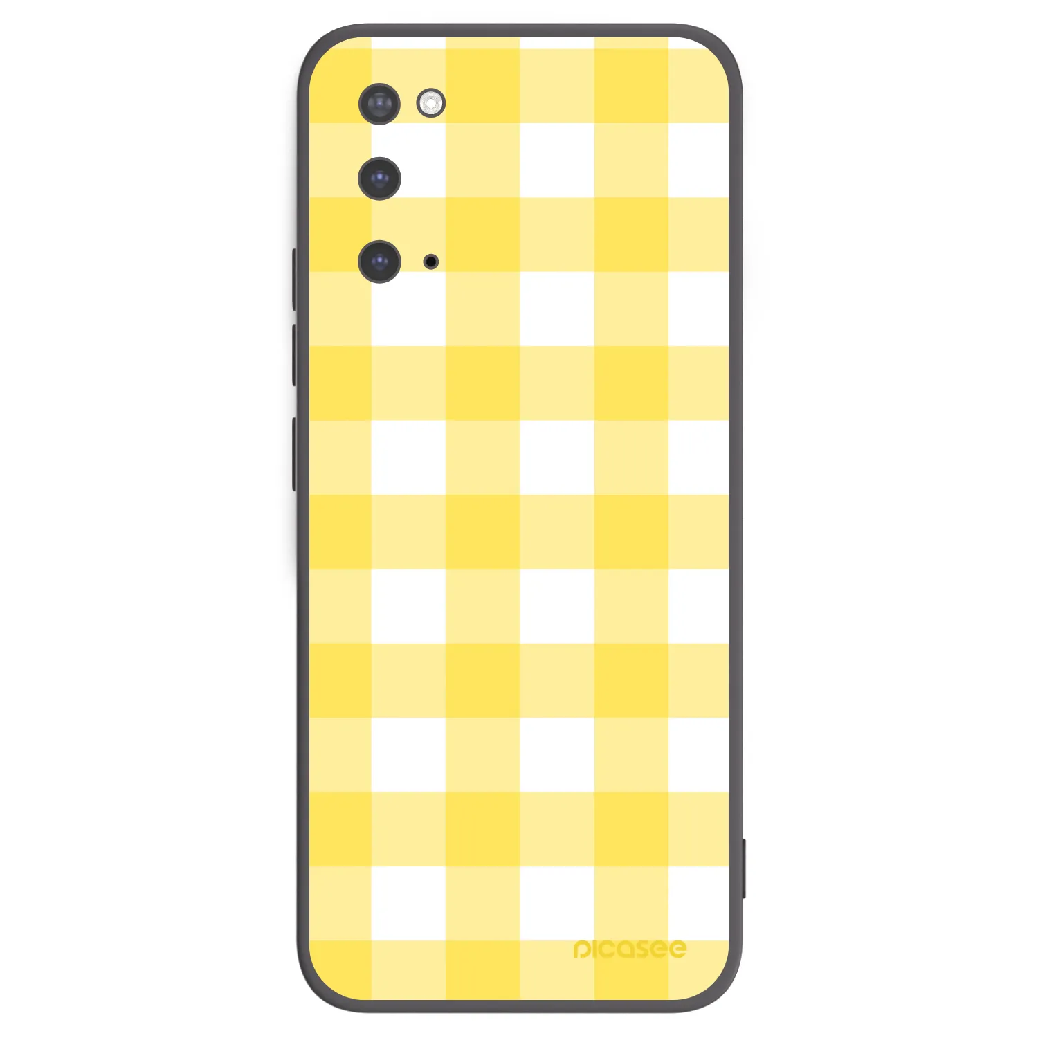 Picasee fekete szilikon tok az alábbi mobiltelefonokra Samsung Galaxy S20 G980F - Gride lemon