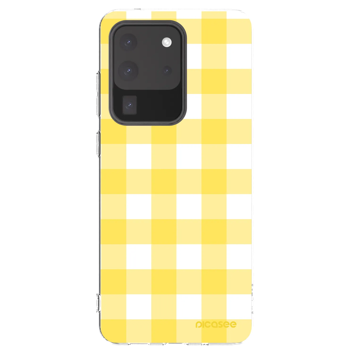 Picasee átlátszó szilikon tok az alábbi mobiltelefonokra Samsung Galaxy S20 Ultra 5G G988F - Gride lemon