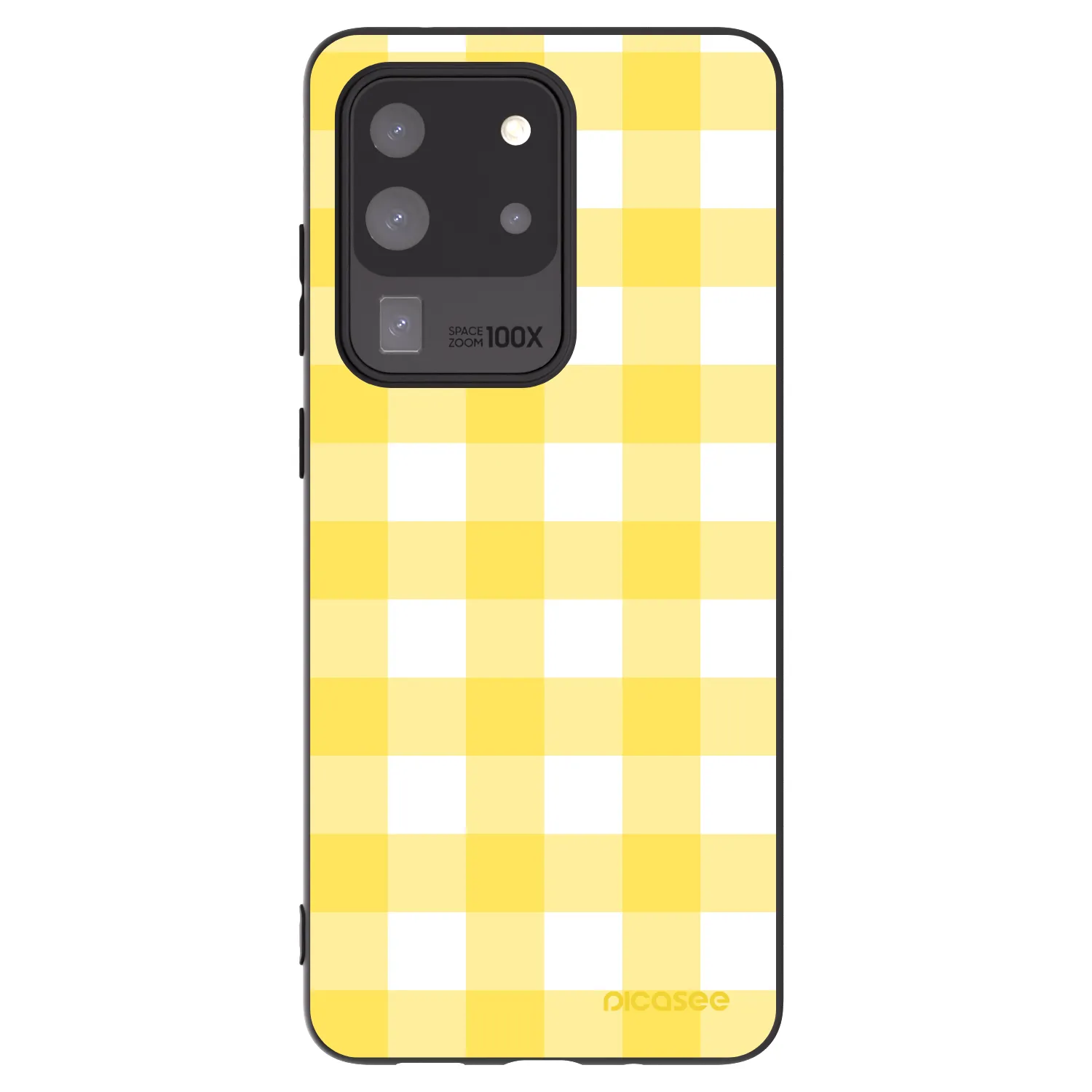 Picasee fekete szilikon tok az alábbi mobiltelefonokra Samsung Galaxy S20 Ultra 5G G988F - Gride lemon