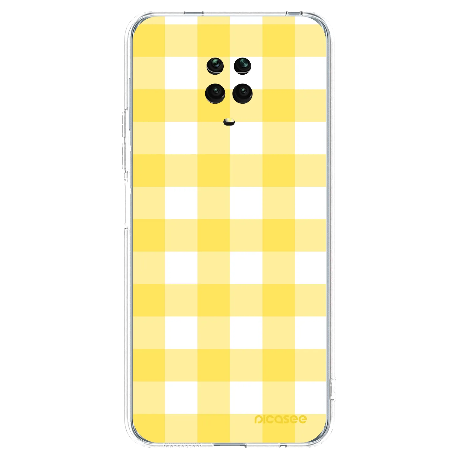 Picasee átlátszó szilikon tok az alábbi mobiltelefonokra Xiaomi Redmi Note 9 Pro - Gride lemon