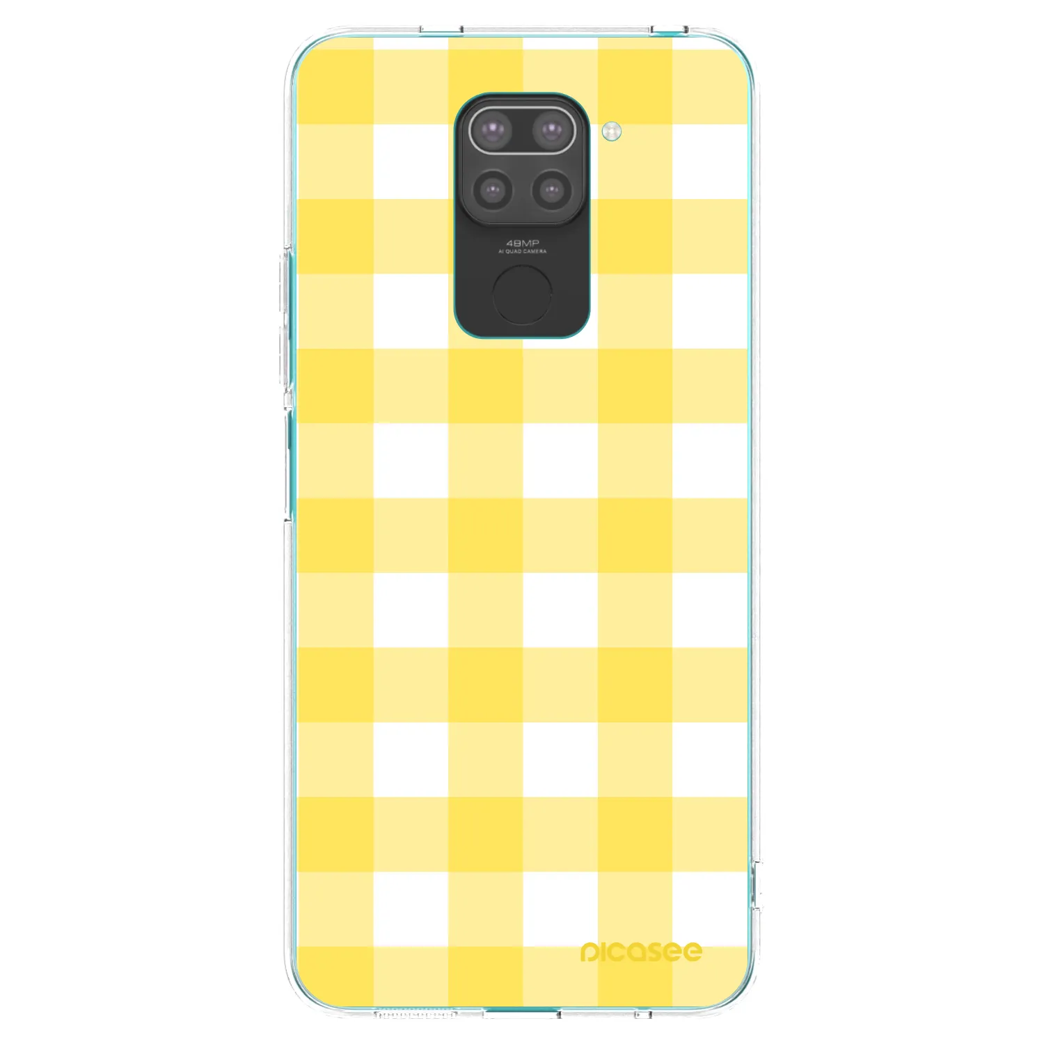 Picasee fekete szilikon tok az alábbi mobiltelefonokra Xiaomi Redmi Note 9 - Gride lemon