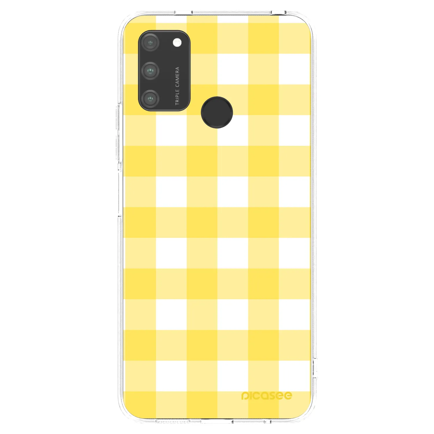 Picasee átlátszó szilikon tok az alábbi mobiltelefonokra Honor 9A - Gride lemon