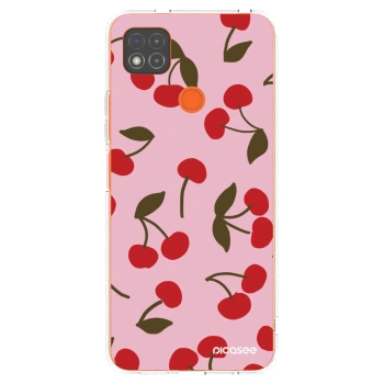 Picasee átlátszó szilikon tok az alábbi mobiltelefonokra Xiaomi Redmi 9C - Cherry
