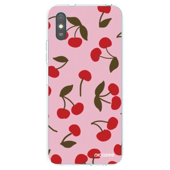 Picasee átlátszó szilikon tok az alábbi mobiltelefonokra Xiaomi Redmi 9A - Cherry
