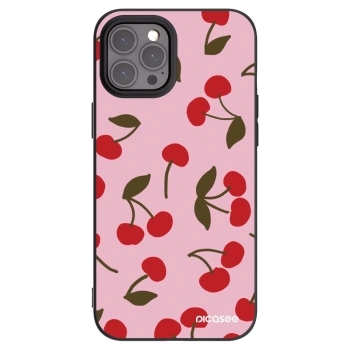 Picasee fekete szilikon tok az alábbi mobiltelefonokra Apple iPhone 12 Pro Max - Cherry