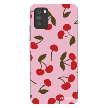 Picasee átlátszó szilikon tok az alábbi mobiltelefonokra Xiaomi Poco M3 - Cherry