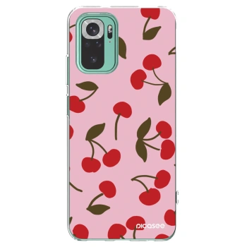 Picasee átlátszó szilikon tok az alábbi mobiltelefonokra Xiaomi Redmi Note 10 Pro - Cherry