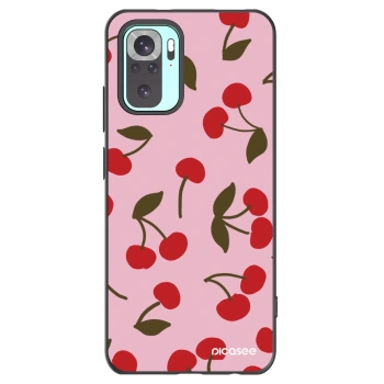 Picasee fekete szilikon tok az alábbi mobiltelefonokra Xiaomi Redmi Note 10 Pro - Cherry