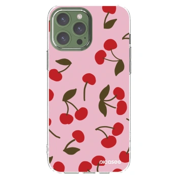 Picasee átlátszó szilikon tok az alábbi mobiltelefonokra Apple iPhone 13 Pro Max - Cherry