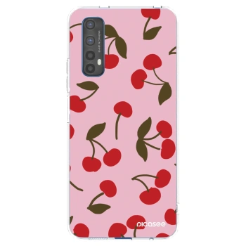 Picasee átlátszó szilikon tok az alábbi mobiltelefonokra Realme 7 - Cherry