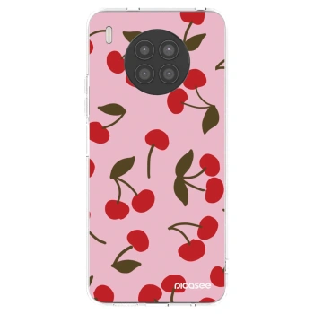 Picasee átlátszó szilikon tok az alábbi mobiltelefonokra Huawei Nova 8i - Cherry