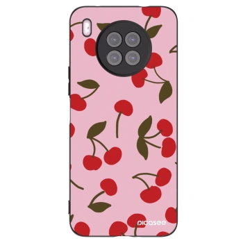 Picasee fekete szilikon tok az alábbi mobiltelefonokra Huawei Nova 8i - Cherry
