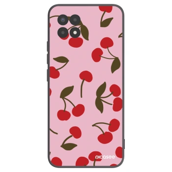 Picasee fekete szilikon tok az alábbi mobiltelefonokra Realme 8i - Cherry