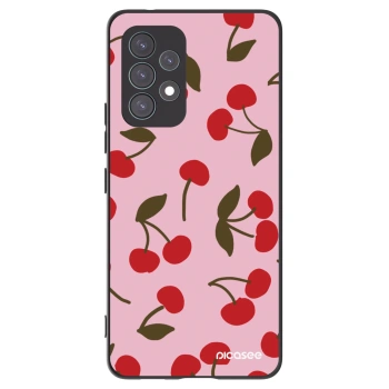 Picasee fekete szilikon tok az alábbi mobiltelefonokra Samsung Galaxy A53 5G A536 - Cherry