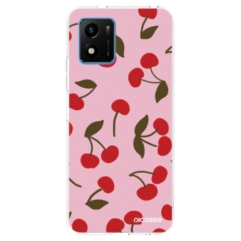 Picasee átlátszó szilikon tok az alábbi mobiltelefonokra Vivo Y01 - Cherry