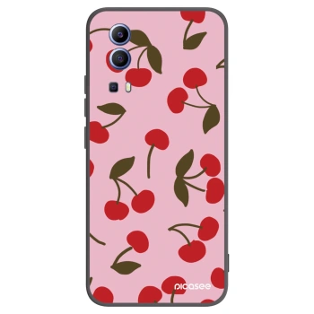 Picasee fekete szilikon tok az alábbi mobiltelefonokra Vivo Y52 5G - Cherry