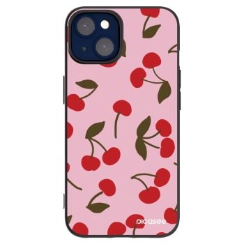 Picasee fekete szilikon tok az alábbi mobiltelefonokra Apple iPhone 14 - Cherry