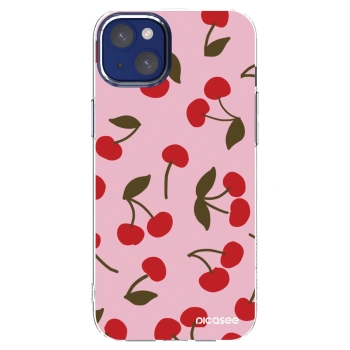 Picasee átlátszó szilikon tok az alábbi mobiltelefonokra Apple iPhone 14 Plus - Cherry