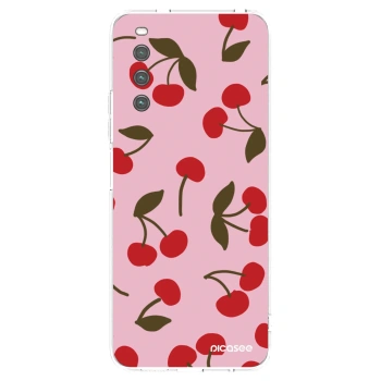 Picasee átlátszó szilikon tok az alábbi mobiltelefonokra Sony Xperia 10 IV 5G - Cherry