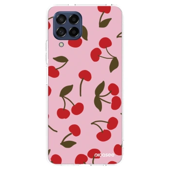 Picasee átlátszó szilikon tok az alábbi mobiltelefonokra Samsung Galaxy M53 5G - Cherry