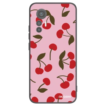 Picasee fekete szilikon tok az alábbi mobiltelefonokra Xiaomi 12 Lite - Cherry