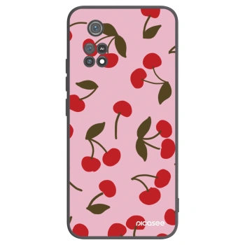 Picasee fekete szilikon tok az alábbi mobiltelefonokra Xiaomi Poco M4 Pro - Cherry