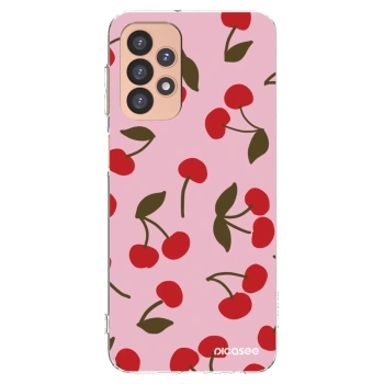 Picasee átlátszó szilikon tok az alábbi mobiltelefonokra Samsung Galaxy A23 A236B 5G - Cherry