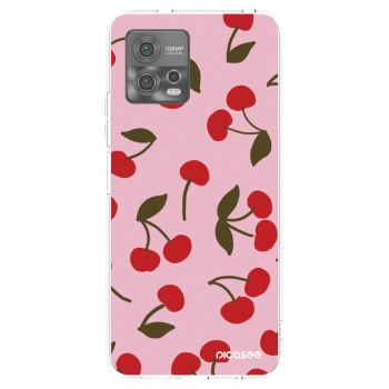 Picasee átlátszó szilikon tok az alábbi mobiltelefonokra Motorola Moto G72 - Cherry